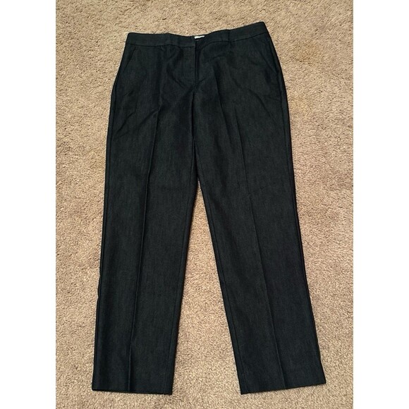 Halogen Dark Blue Denim Set – Pants Size 4 & Jacket Size Medium (Nordstrom) - Picture 4 of 4